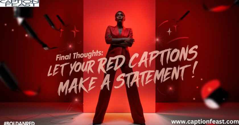 Red captions