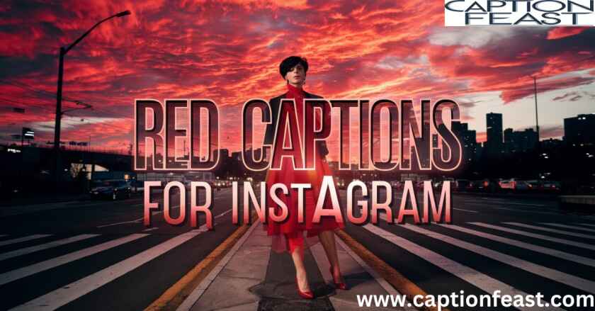 red captions